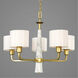 Santa Barbara 5 Light 27 inch Vintage Gold Chandelier Ceiling Light, Design Series